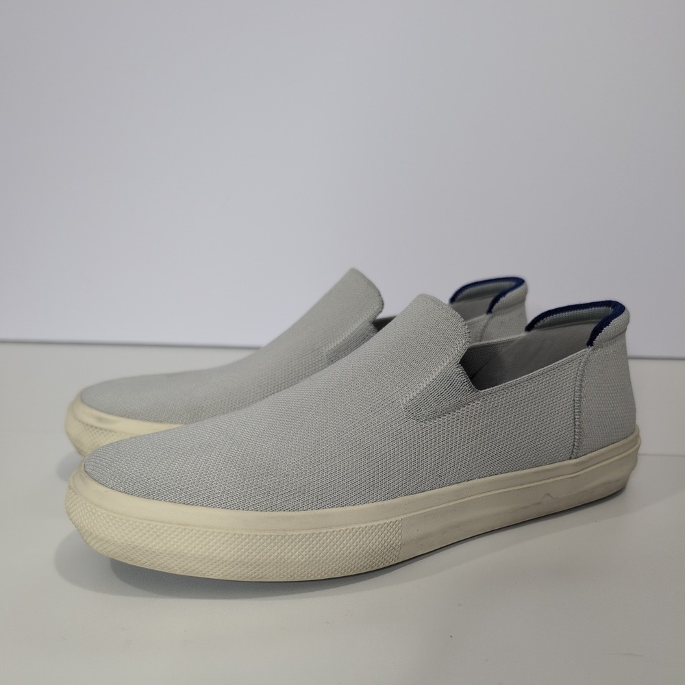 Rothys The Sneaker Light‎ Grey Knit Slip On Shoes W10.5 M9 118-008
